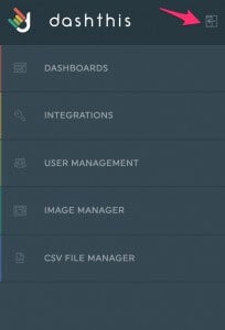 new navigation menu